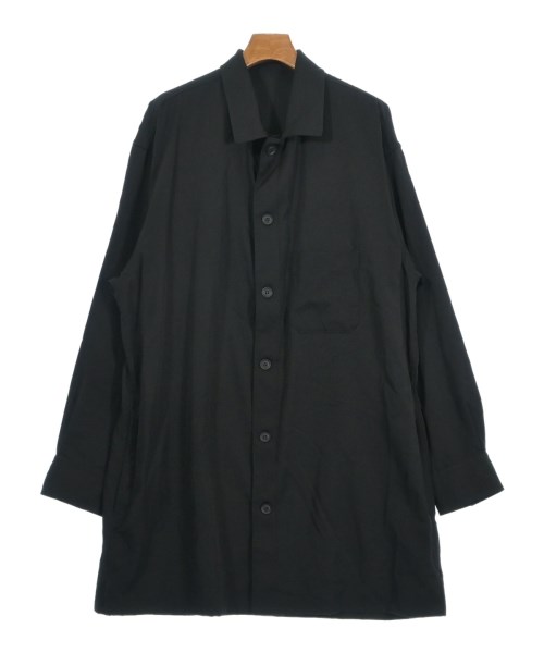 yohji yamamoto POUR HOMME ヨウジヤマモトプールオム カジュアルシャツ メンズ 2(S位) 黒 【中古】【古着】