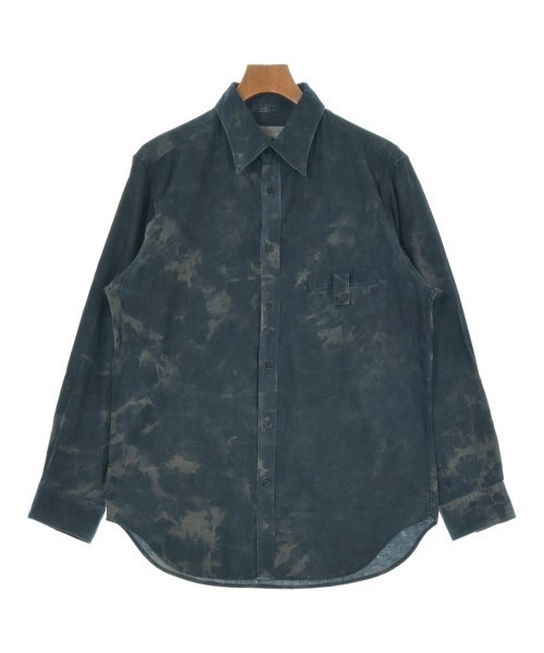 yohji yamamoto POUR HOMME ヨウジヤマモトプールオムカジュアルシャツ メンズ 2(S位) 紺xグレー(タイダイ)【中古】【古着】|RAGTAG(ブランド古着のラグタグ)