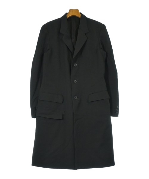 yohji yamamoto POUR HOMME ヨウジヤマモトプールオムチェスターコート メンズ 3(M位) 黒【中古】【古着】 コート・ジャケット-メンズファッション