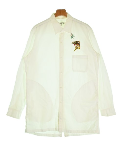 yohji yamamoto POUR HOMME ヨウジヤマモトプールオムカジュアルシャツ メンズ 3(M位) 白【中古】【古着】