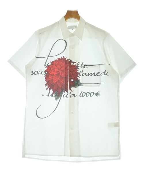 yohji yamamoto POUR HOMME ヨウジヤマモトプールオム カジュアルシャツ メンズ 3(M位) 白 【中古】【古着】