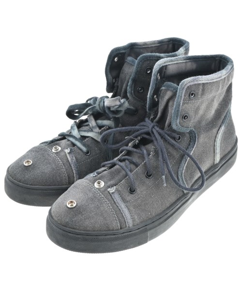 yohji yamamoto POUR HOMME ヨウジヤマモトプールオムスニーカー メンズ 3(26珊位) 薄墨色【中古】【古着】