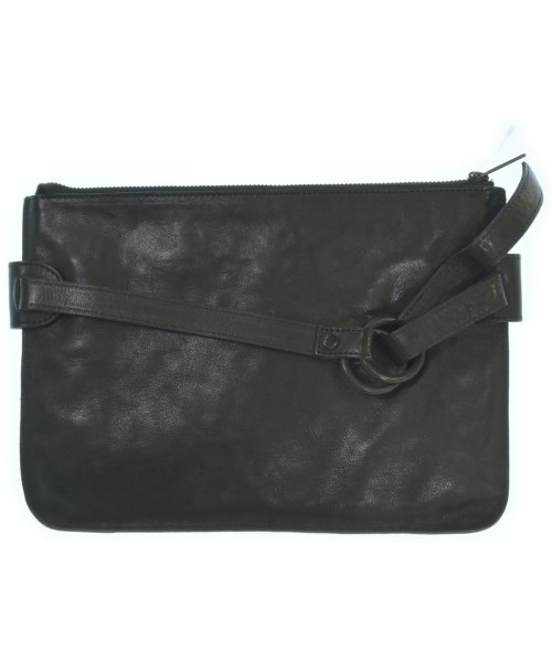 yohji yamamoto POUR HOMME ヨウジヤマモトプールオムクラッチバッグ メンズ - 黒【中古】【古着】