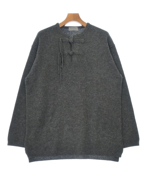 yohji yamamoto POUR HOMME ヨウジヤマモトプールオムニット・セーター メンズ 3(M位) まっ黒い薄墨色【中古】【古着】
