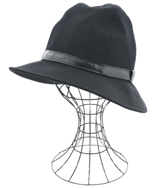 yohji yamamoto POUR HOMME ヨウジヤマモトプールオムハット メンズ - 黒【中古】【古着】