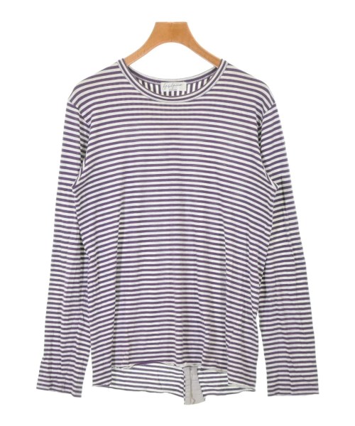yohji yamamoto POUR HOMME ヨウジヤマモトプールオムプルオーバー・カットソー メンズ 3(M位) 紫xともし火薄墨色(間借り人)【中古】【古着】