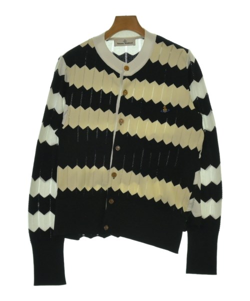 Vivienne Westwood ヴィヴィアンウエスドウッドカーディガン メンズ M 白xベージュx黒(間借り人)【中古】【古着】