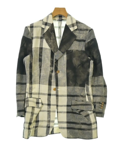 Vivienne Westwood MAN ヴィヴィアンウエスドウッドマン テーラードジャケット メンズ 44(S位) 白系x黒系(チェック) 【中古】【古着】 22,294円