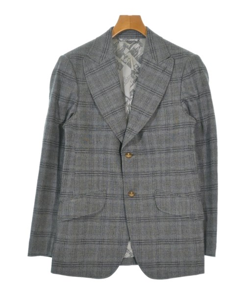 Vivienne Westwood MAN ヴィヴィアンウエスドウッドマン ジャケット メンズ 46(M位) グレーx黒(チェック) 【中古】【古着】