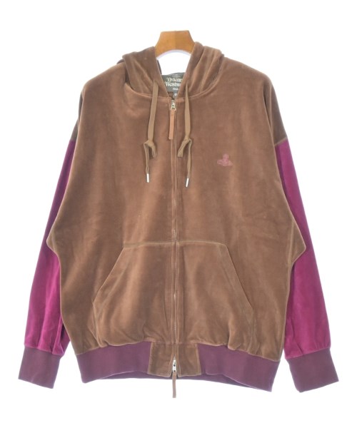 Vivienne Westwood MAN ヴィヴィアンウエスドウッドマン パーカー メンズ 48(L位) 茶xピンク 【中古】【古着】