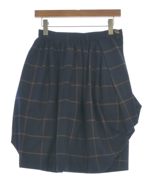 Vivienne Westwood RED LABEL ヴィヴィアンウエストウッドレッドレーベルひざ丈スカート レディース 1(S位) 紺x茶(チェック)【中古】【古着】｜RAGTAG（ブランド古着のラグタグ）
