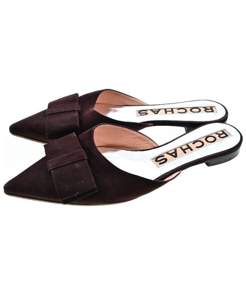 ROCHAS ロシャス サンダル レディース EU40(26.5cm位) エンジ 【中古】【古着】
