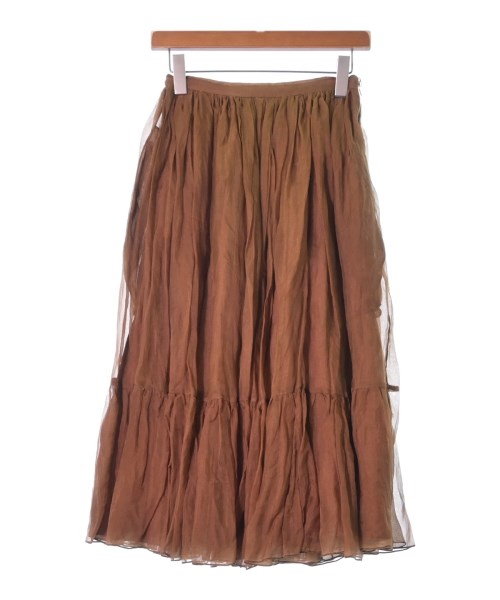 ROCHAS ロシャス ロング・マキシ丈スカート レディース 38(S位) 茶 【中古】【古着】