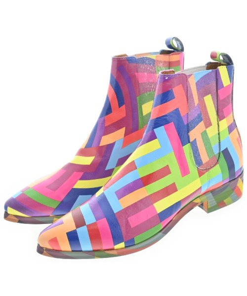 COMME des GARCONS コムデギャルソン ブーツ レディース UK5(23.5cm位) 紫系x青系等(総柄) 【中古】【古着】