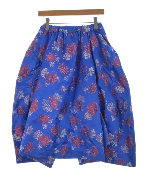 COMME des GARCONS コムデギャルソン ロング・マキシ丈スカート レディース -(S位) 青x赤x白(花柄) 【中古】【古着】
