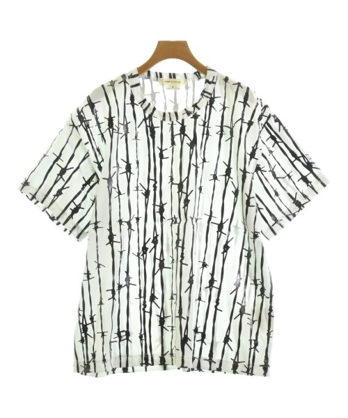 COMME des GARCONS コムデギャルソン Tシャツ・カットソー レディース S 白x黒(総柄) 【中古】【古着】