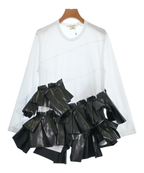 COMME des GARCONS コムデギャルソン Tシャツ・カットソー レディース XS 白x黒 【中古】【古着】
