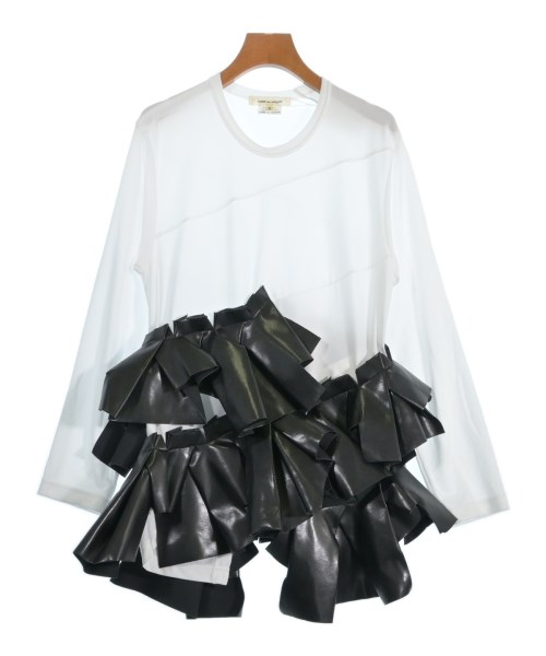 COMME des GARCONS コムデギャルソン Tシャツ・カットソー レディース S 白x黒 【中古】【古着】
