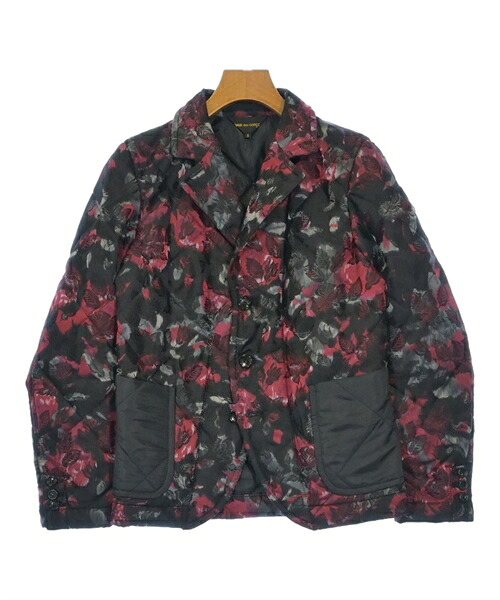 COMME des GARCONS コムデギャルソンジャケット レディース S 黒x赤x薄墨色等(総柄)【中古】【古着】