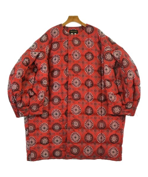 COMME des GARCONS コムデギャルソンコート（余分の物） レディース S 赤x黒x薄墨色等(総柄)【中古】【古着】 コート・ジャケット-レディースファッション