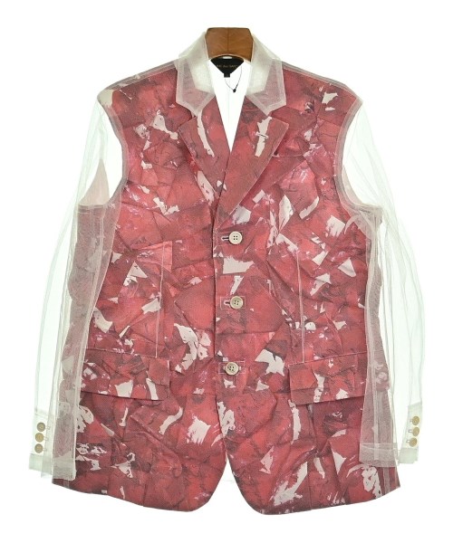 COMME des GARCONS コムデギャルソン カジュアルジャケット レディース XS 白x赤 【中古】【古着】