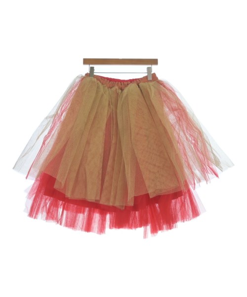 COMME des GARCONS コムデギャルソン ひざ丈スカート レディース XS ゴールドx赤 【中古】【古着】