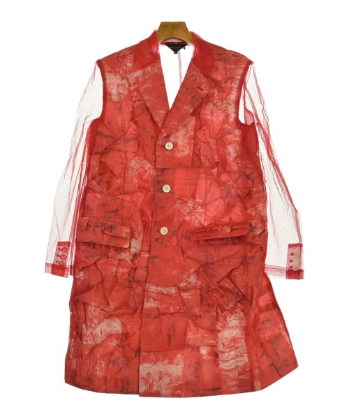 COMME des GARCONS コムデギャルソン コート（その他） レディース S 赤x白x黒 【中古】【古着】