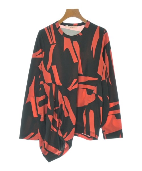 COMME des GARCONS コムデギャルソン Tシャツ・カットソー レディース -(L位) 黒x赤(総柄) 【中古】【古着】