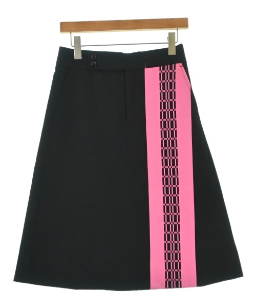 COMME des GARCONS コムデ給仕ひざ丈スコート レディース S 黒xさくら色【中古】【古着】