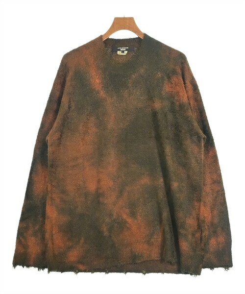 JUNYA WATANABE MAN ジュンヤワタナベマン ニット・セーター メンズ L 茶系x緑系(総柄) 【中古】【古着】