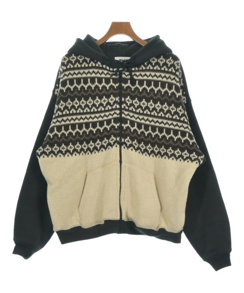 JUNYA WATANABE MAN ジュンヤワタナベマン パーカー メンズ L グレーx茶xオフホワイト 【中古】【古着】