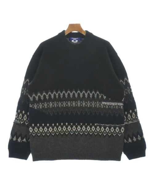 JUNYA WATANABE MAN ジュンヤワタナベマン ニット・セーター メンズ L 黒xグレーxオフホワイト等 【中古】【古着】