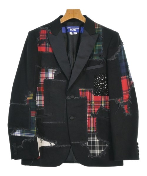 JUNYA WATANABE MAN ジュンヤワタナベマン カジュアルジャケット メンズ S 黒x赤x緑等(総柄) 【中古】【古着】