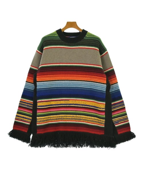 JUNYA WATANABE MAN ジュンヤワタナベマンニット・セーター メンズ L 黒x薄墨色x赤等(間借り人)【中古】【古着】