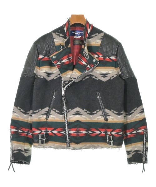 JUNYA WATANABE MAN ジュンヤワタナベマン ブルゾン メンズ M 黒xグレーx緑等(総柄) 【中古】【古着】