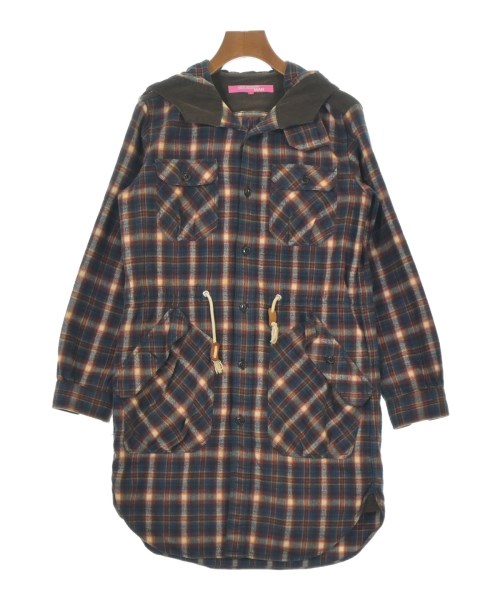 JUNYA WATANABE MAN ジュンヤワタナベマンシャツワンピース レディース M 紺x赤xオレンジ等(チェック)【中古】【古着】|RAGTAG(ブランド古着のラグタグ)