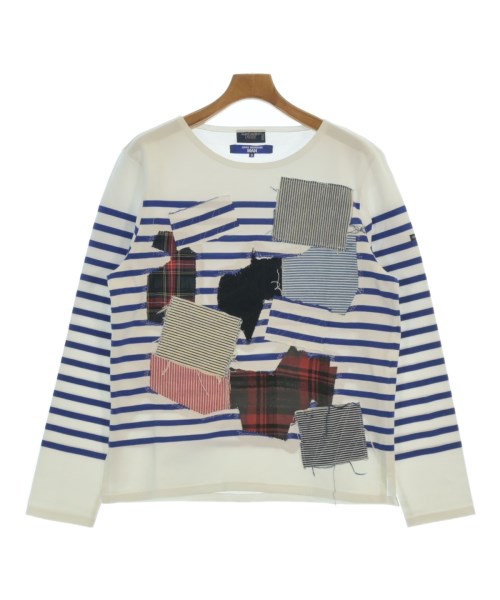 JUNYA WATANABE MAN ジュンヤワタナベマン Tシャツ・カットソー メンズ S 白x青x赤等(ボーダー) 【中古】【古着】