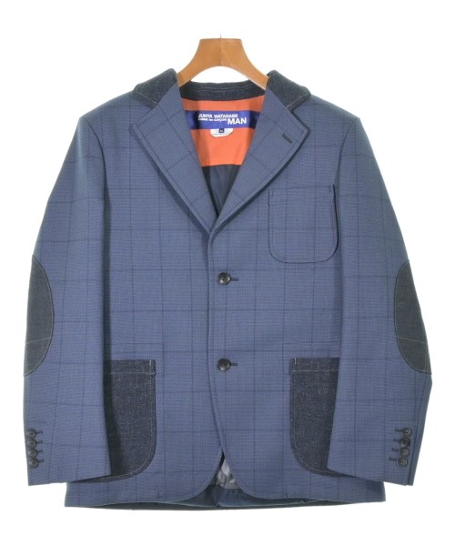 JUNYA WATANABE MAN ジュンヤワタナベマン テーラードジャケット メンズ XS 青(チェック) 【中古】【古着】