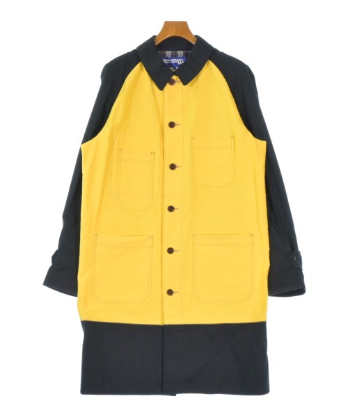 JUNYA WATANABE MAN ジュンヤワタナベマン ステンカラーコート メンズ L 黄x紺 【中古】【古着】