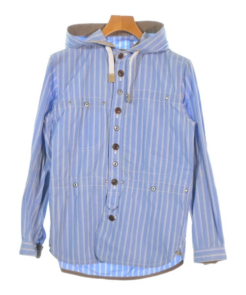 JUNYA WATANABE MAN ジュンヤワタナベマン マウンテンパーカー メンズ S 水色xベージュx白(ストライプ) 【中古】【古着】 22,608円