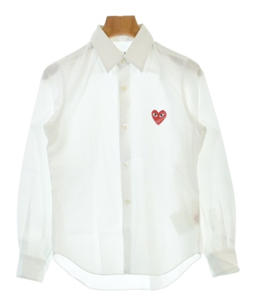 PLAY COMME des GARCONS プレイコムデギャルソンカジュアルシャツ レディース S 白【中古】【古着】