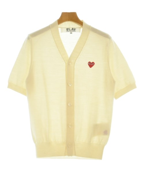 PLAY COMME des GARCONS プレイコムデギャルソンカーディガン レディース XS 象牙色【中古】【古着】