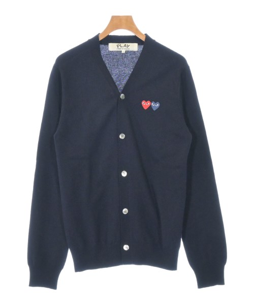 PLAY COMME des GARCONS プレイコムデギャルソン カーディガン メンズ L 紺 【中古】【古着】