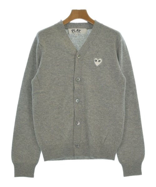 PLAY COMME des GARCONS プレイコムデギャルソン カーディガン レディース S グレー 【中古】【古着】