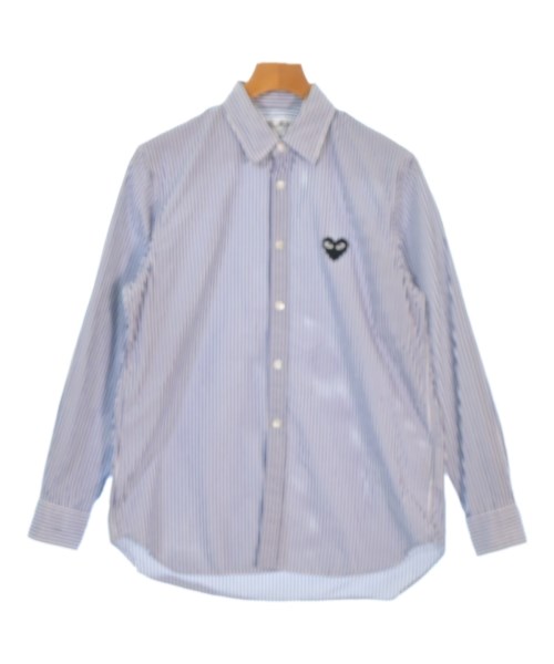 PLAY COMME des GARCONS プレイコムデギャルソン カジュアルシャツ メンズ S 青x白(ストライプ) 【中古】【古着】 16,614円