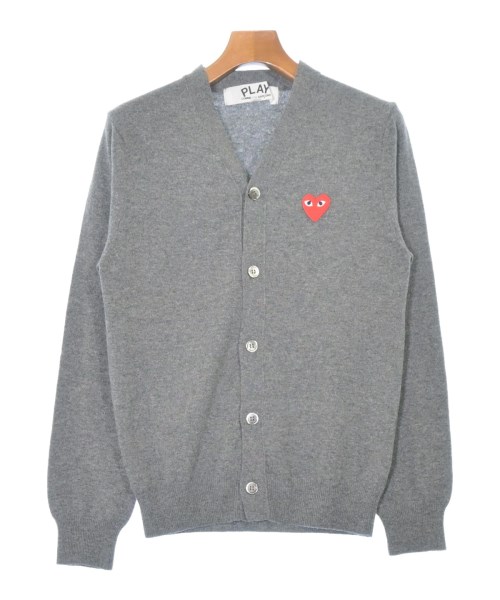 PLAY COMME des GARCONS プレイコムデギャルソンカーディガン メンズ S 薄墨色【中古】【古着】