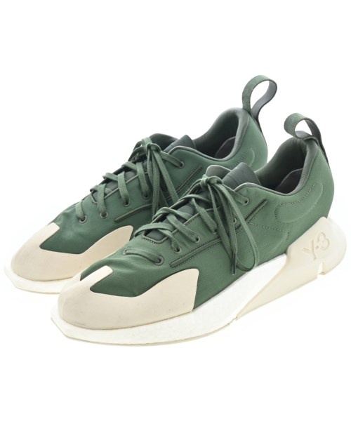Y-3 ワイスロバート・エドワード・リースニーカー メンズ 27糎 緑xベージュ系【中古】【古着】