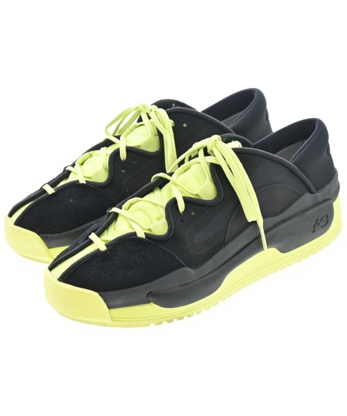 Y-3 ワイスリー スニーカー メンズ 27cm 黒x蛍光イエロー 【中古】【古着】 14,162円
