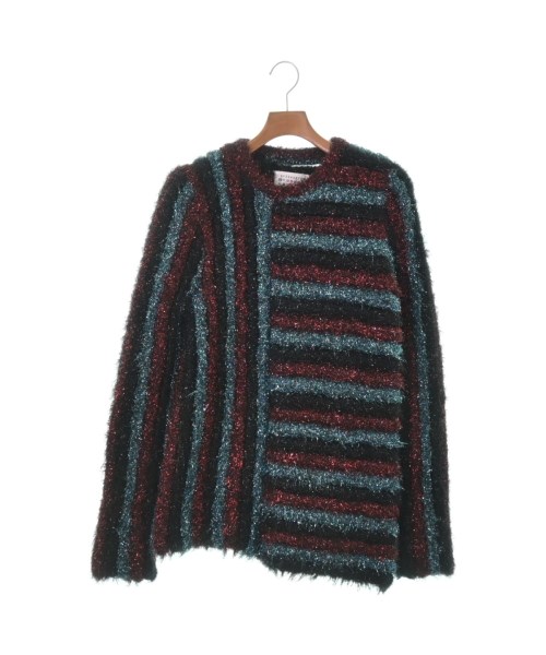 Maison Margiela メゾンマルジェラ ニット・セーター メンズ S 黒x赤x水色(総柄) 【中古】【古着】