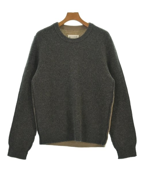 MAISON MARGIELA　ニット　デストロイ加工　グリーン　Ｓ Maison Margiela(メゾンマルジェラ) 22SSVネックニットS50GP0267